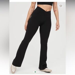 Aerie Offline Black Flared Pants
